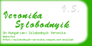 veronika szlobodnyik business card